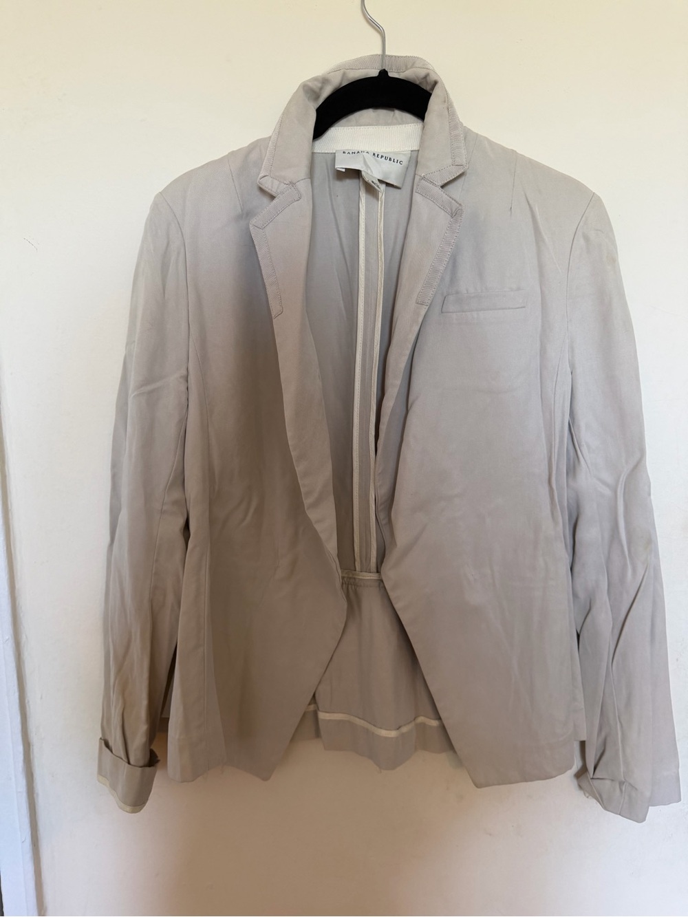Banana Republic Light Beige Women's Slim Blazer